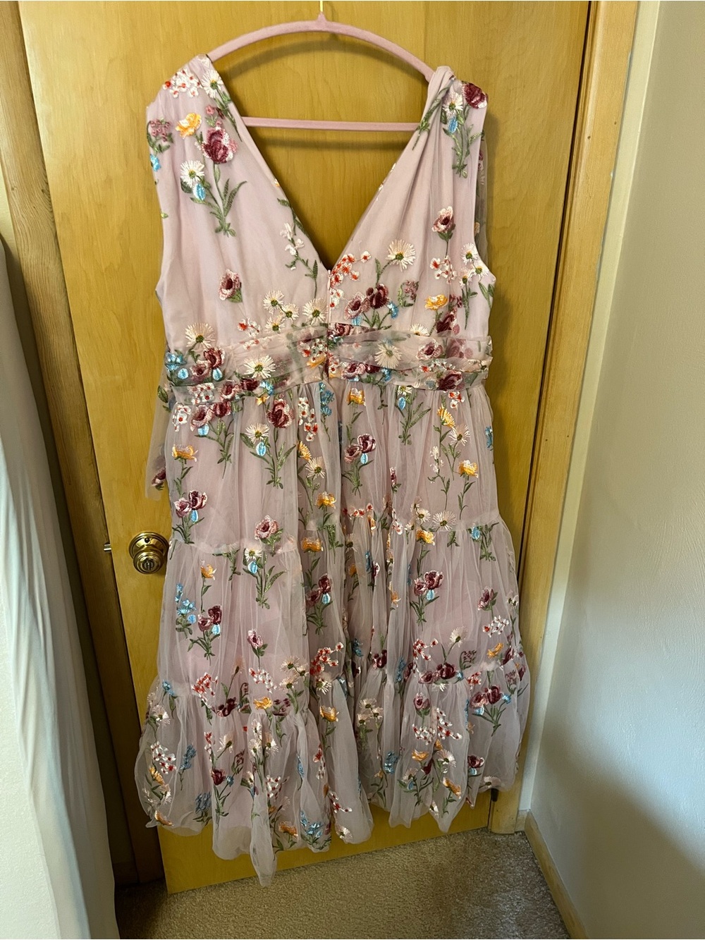 JessaKae Margaret Midi Dress Pink 1X NWT Cottagecore Floral - Picture 5 of 6
